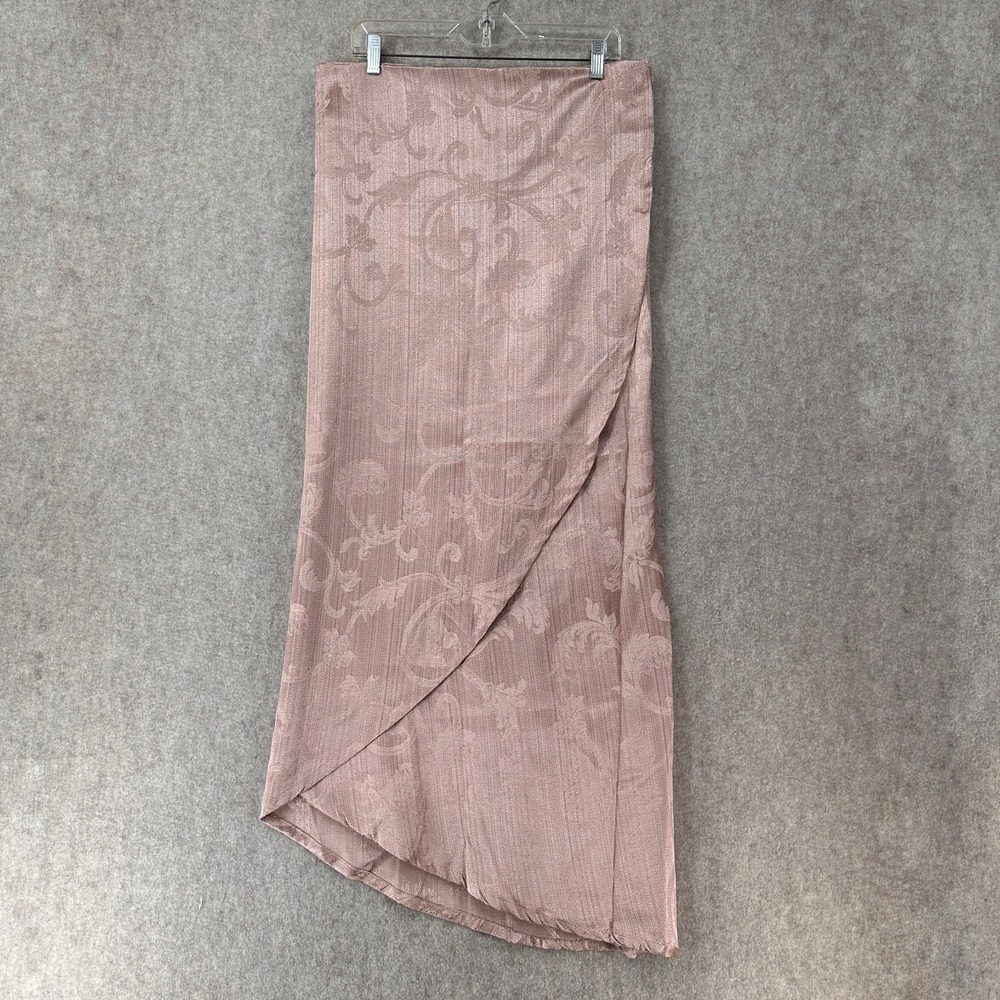 Damask scroll Pink tablecloth oblong Holiday table cover cotton blend 68x85‎